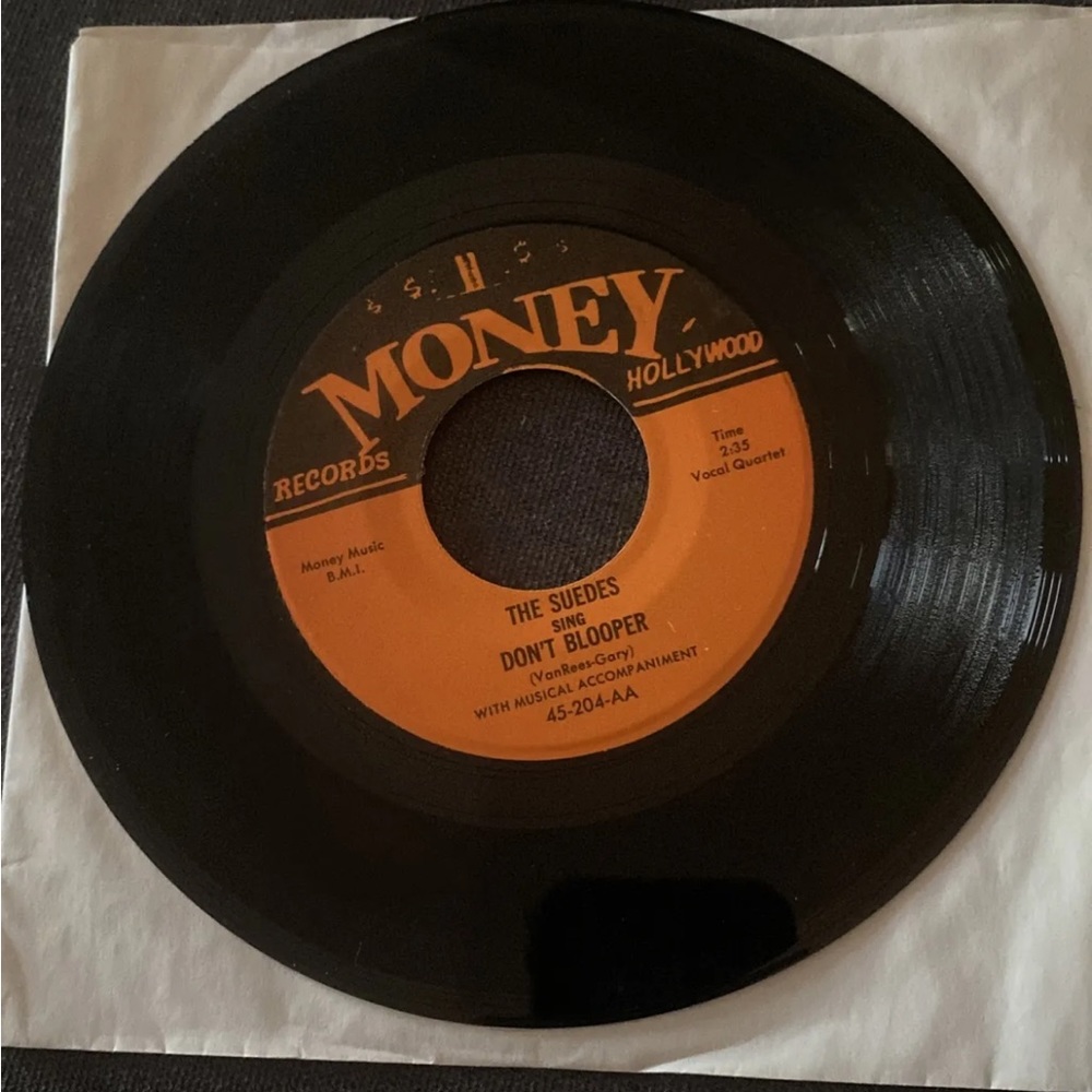 The Suedes Sing I Love You So / Don’t Blooper 45 Rpm Money Records Original
